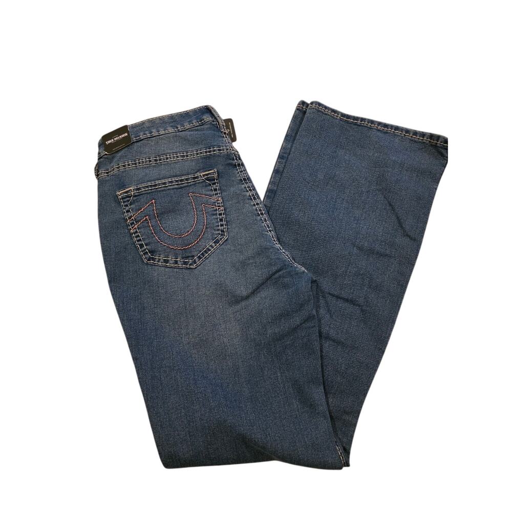 NWT True Religion Women's Jean, SIZE 14 / 32, Becca, Mid Rise, Bootcut